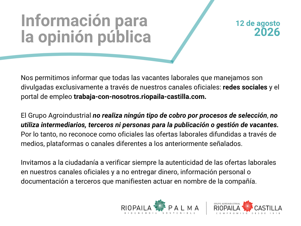 Información para la opinión pública