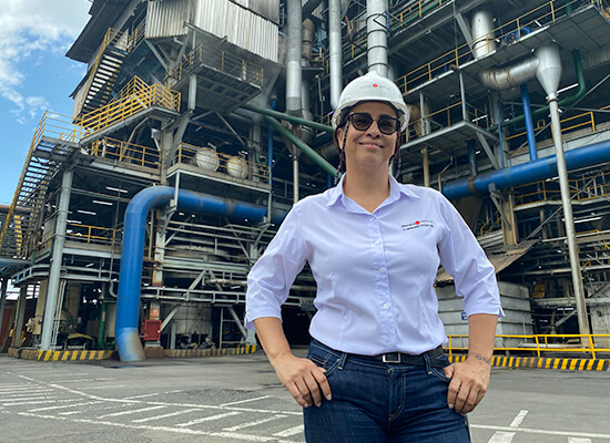 Luisa, the chemical engineer who leads one of the Riopaila Castilla plants and the largest distillery in Colombia